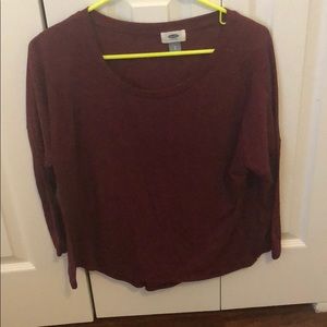 Old navy 3/4 sleeve striped shirt